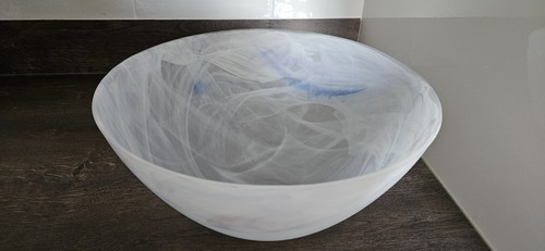 Decorative frosted glass bowl - decorative,