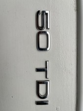 AUDI Q3 Q5 Q7 A6 NEW GENUINE REAR 50 TDI EMBLEM BADGE CHROME 4G0853744E2ZZ