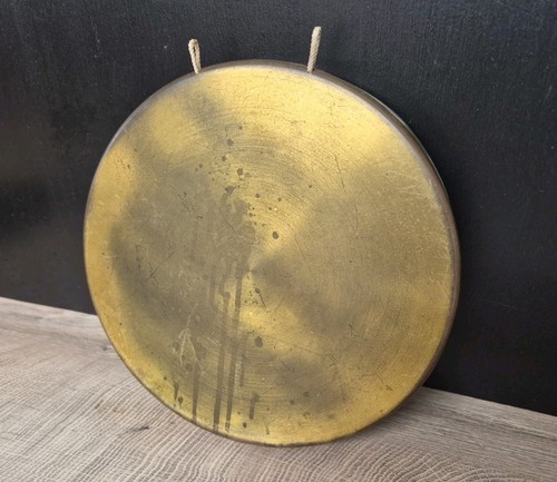 Antique dinner gong plate - antique,