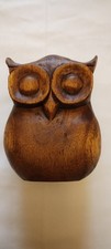 Hand Carved Wooden Owl