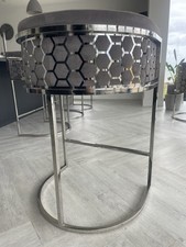 4 x Alveare Honeycomb Smoke Grey Bar Stools rrp £349 each