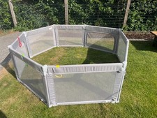 Baby Playpen, Toddler Safety Gate Foldable Play Pen Easy Assembly, Large Size&Sh