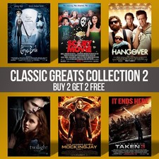 Classic Great Movie Posters Wall Art Poster Prints Collection 2