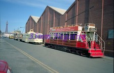 BLACKPOOL TRANSPORT DREADNOUGHT TRAM 59 BLUNDELL ST 35mm NEGATIVE+COPYRIGHT