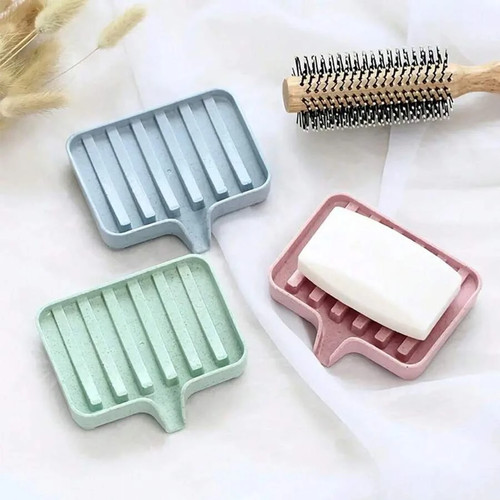 Silicone soap dish with - soap,