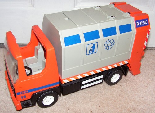 Playmobil 250 dustcart - playmobil, bin