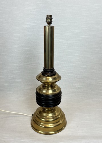 Vintage heavy brass turned - vintage,