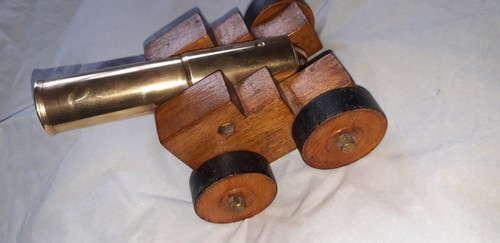 Handmade brass cannon - 6",