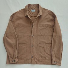 TU Men's Brown Cotton Button
