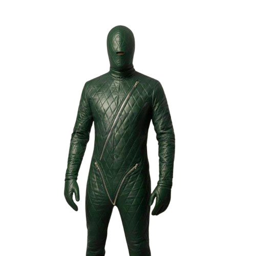 Men green genuine leather - green,