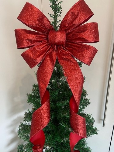 Red glitter christmas - , tree