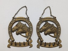 Pair of Vintage Mid Century Retro Horse Key Hooks A107 P940