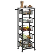 HOMCOM 5-Tier Kitchen Island