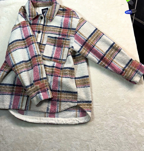 Zara plaid button - zara,