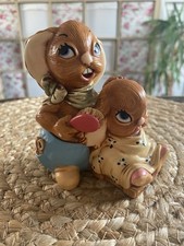 Vintage Pendelfin Rabbit Figurine Figure Hand Painted Stonecraft Dandy