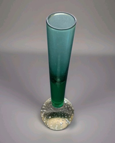 Vintage bubble glass bud vase - vintage,