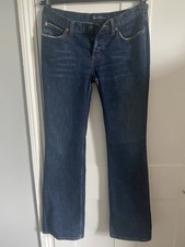 Earl 84 Jeans W27 Vintage Dark Wash With Stretch, Button Fly And Distressing