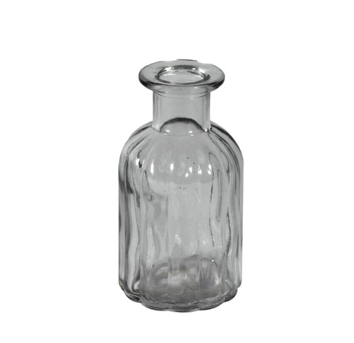 Vintage ribbed glass bud - vintage,