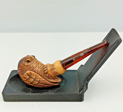 Vintage meerschaum owl - meerschaum,