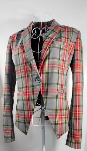 Aragaza tartan blazer jacket - tartan,