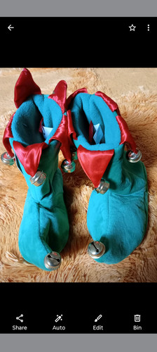 Kids elf slippers novelty - elf,