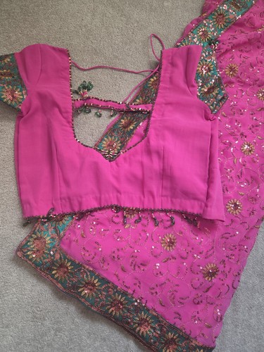 Pink sequin embriloidered - sequin,