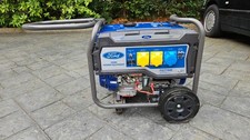 Ford Electric Start & Pull Cord Petrol Generator with Ramps & plug adaptor