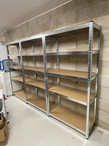 New tier garage shelving - garage,