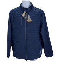 Puma Scotia Golf Quilted Jacket, Mens Jacket Size Large, Navy