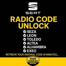 ✅ SEAT Radio Code Unlock |