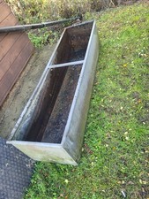 WATER TROUGH 6ft  19" by 16" Planter Galvanised Metal Livestock Horses