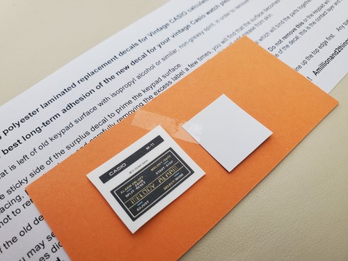 Decal for casio melody - 1x,