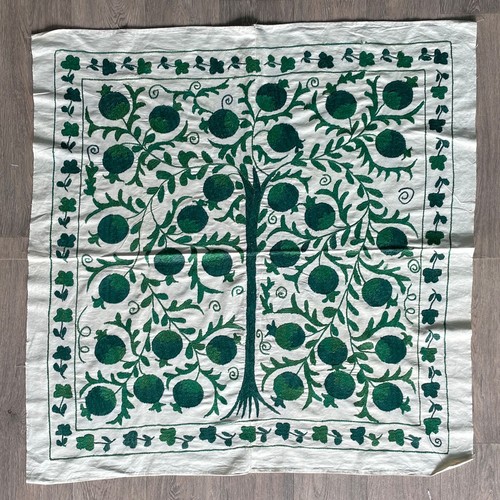 Silk uzbek suzani - silk, throw