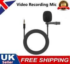 Clip on Pro Lavalier Lapel Mini Stereo Microphone Mic Condenser for PC Laptop UK
