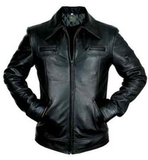 MEN'S REAL BLACK LEATHER