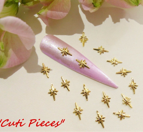 Nail art star gold - star,