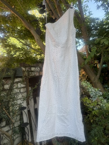 Zara white 100 cotton - white,
