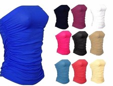 Womens Plain Strapless