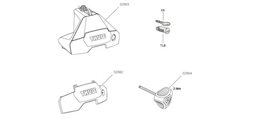 Thule footpack 7105 spare - thule,