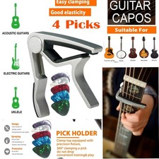 Acoustic Electric Guitar Quick Clamp Capo Ukulele Banjo Folk Mandolin Capotasto