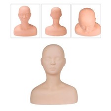 Training Mannequin Head Flexible Shoulder Massage for Training Salon Beauty