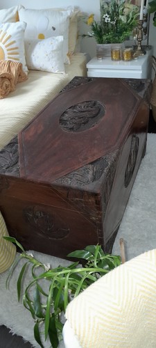 Large chinese carved wooden - carved,