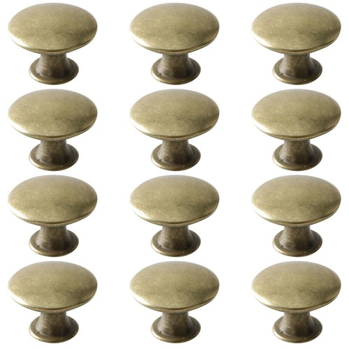 Antique brass drawer knobs - knobs,, 12
