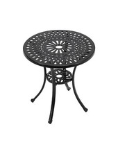 Cast Aluminum Garden Patio Dining Table Outdoor Cafe Furniture Balcony Tables UK