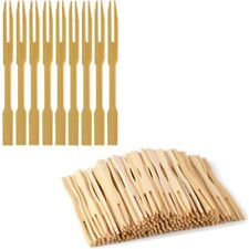 Bamboo Buffet Forks Picks 9cm
