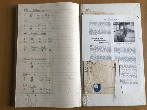 Vintage large ledger bus - vintage,