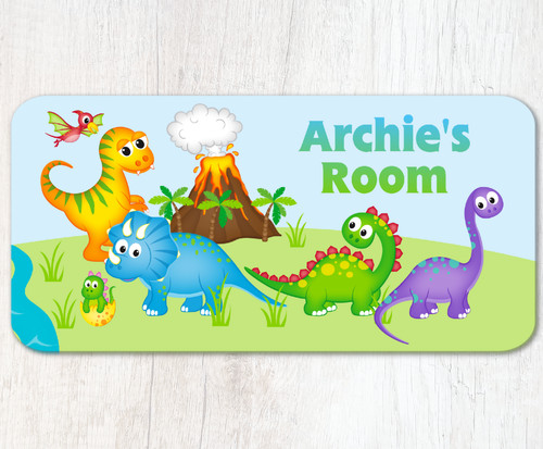 Personalised dinosaurs door - dinosaurs,