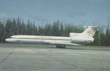GUYANA AIRWAYS TUPOLEV TU-154 AIRCRAFT POSTCARD AIRLINE AIRPLANE AVIATION 2
