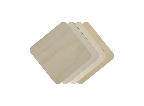 Birch plywood wooden - birch, coaster