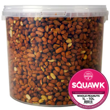 SQUAWK Whole Peanuts - Fresh Garden Wild Bird Seed Nut Feed In Tubs For Birds